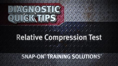 sbnap on compression tester|snap on relative compression test.